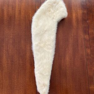 Elegant Vntg Ivory Blonde Mink Fur Collar for Coats/Dresses/Sweaters or Projects